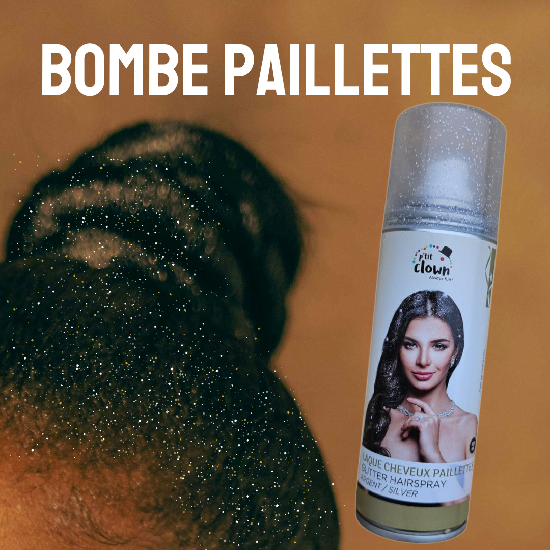 Bombe paillette pour les coiffures de compétition DAZZLE