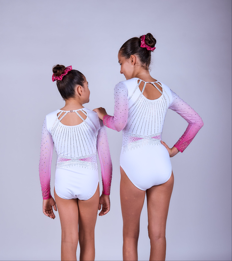 Justaucorps de gym manches longues "Pureté"