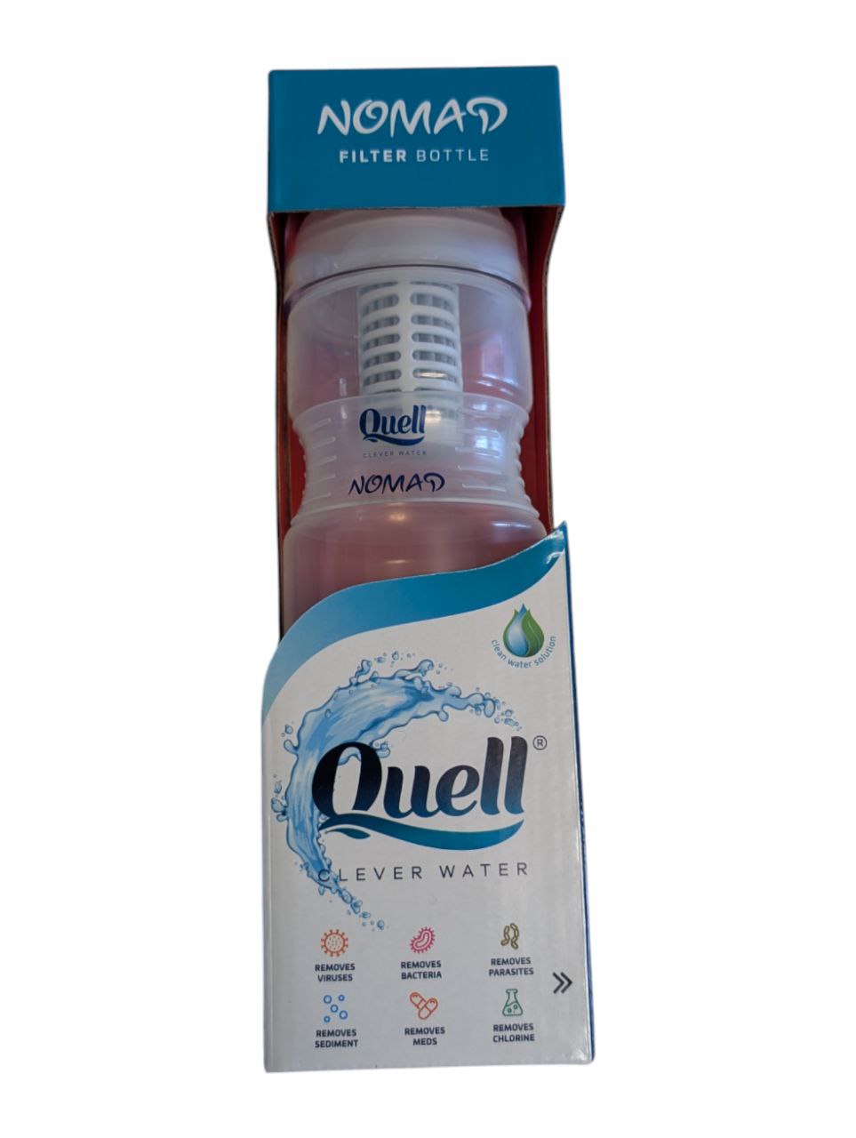 Gourde filtrante nomad quell : hydratation pure en toute simplicité