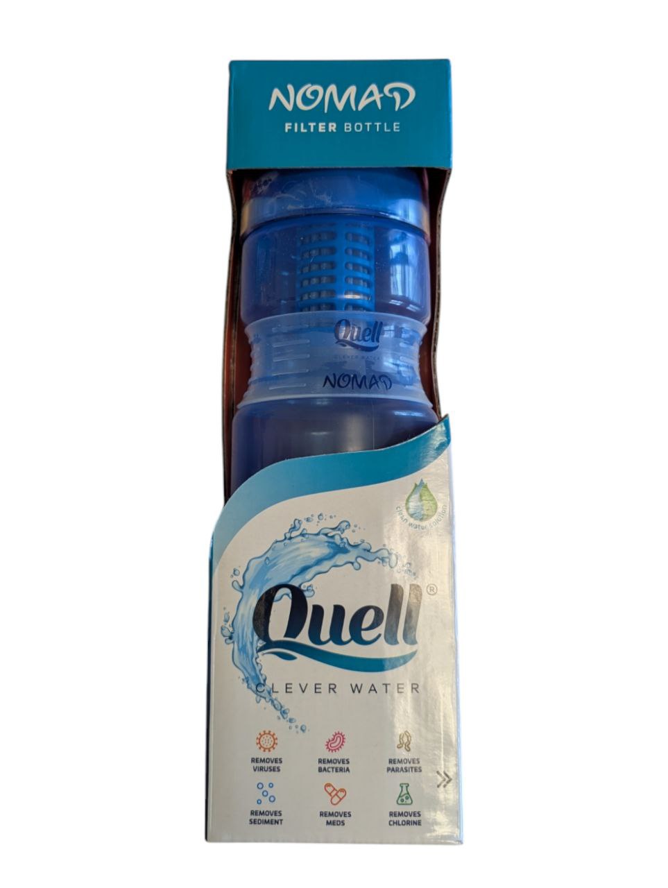 Gourde filtrante nomad quell : hydratation pure en toute simplicité
