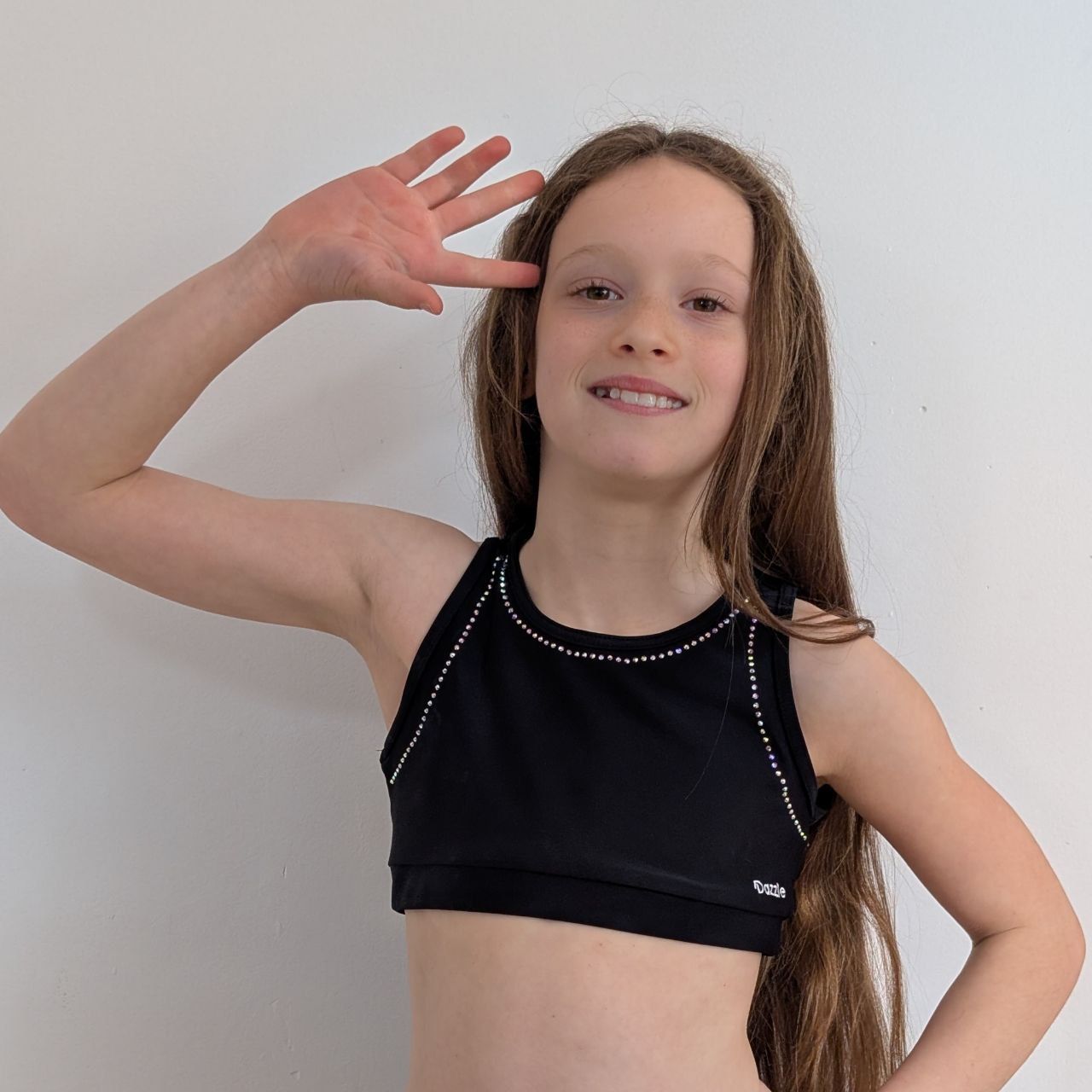 brassière de gym dazzle noir