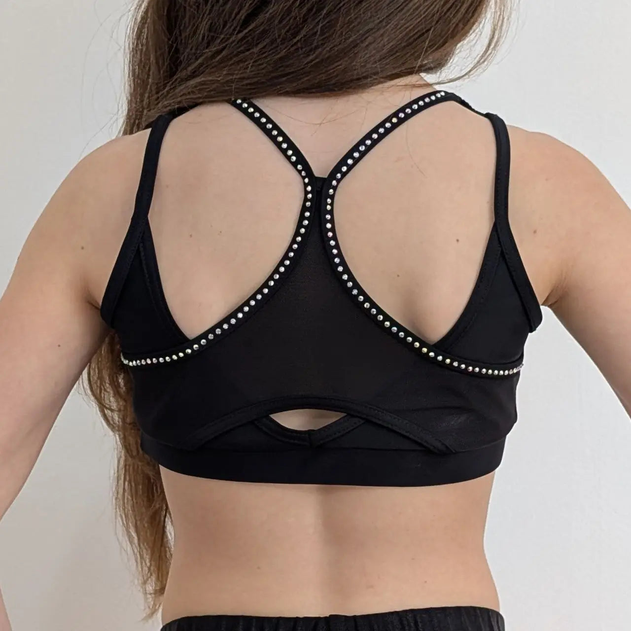 brassière de gym dazzle strass