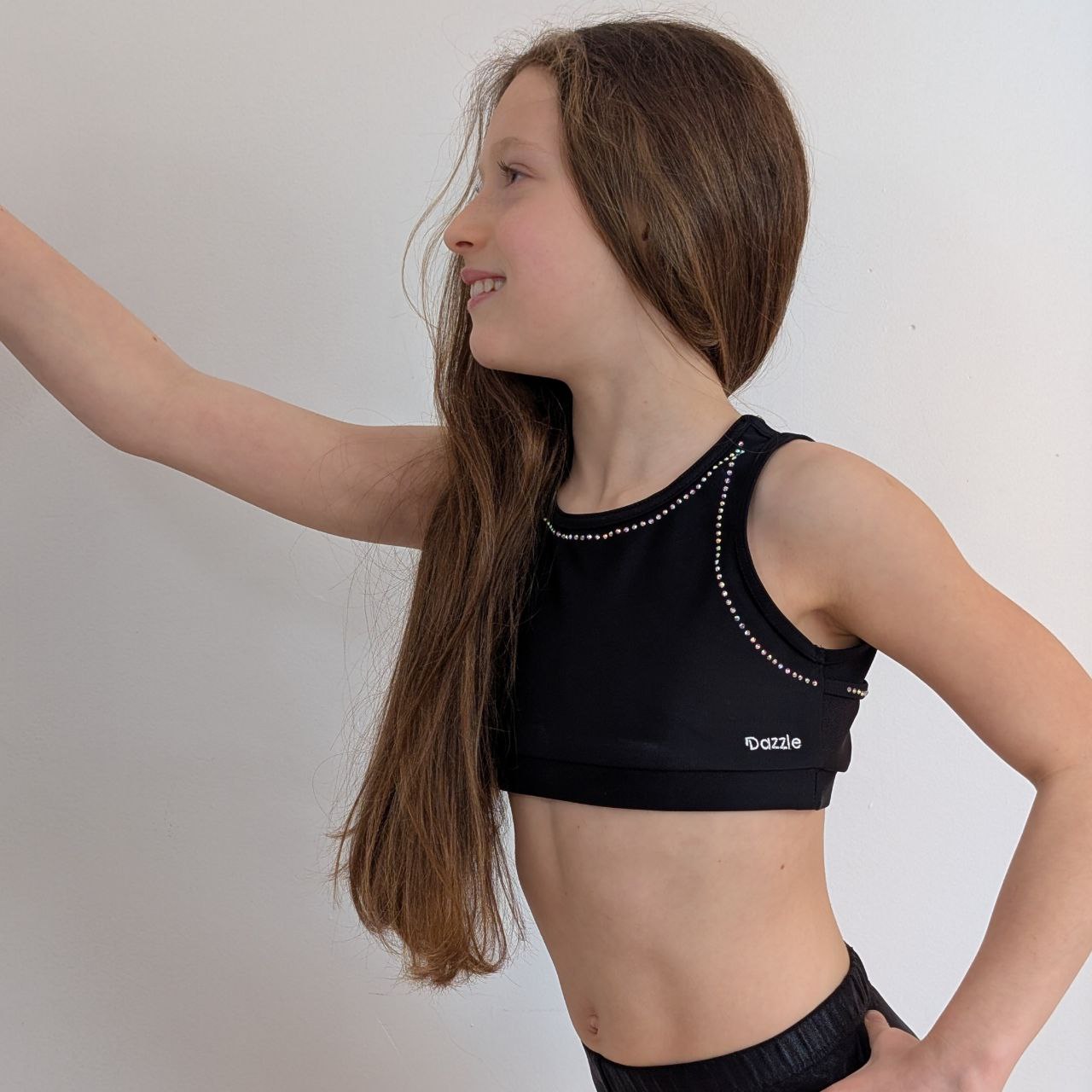 brassière de gym dazzle strass