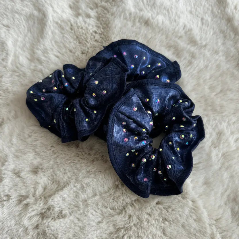 Chouchou bleu à strass DAZZLE