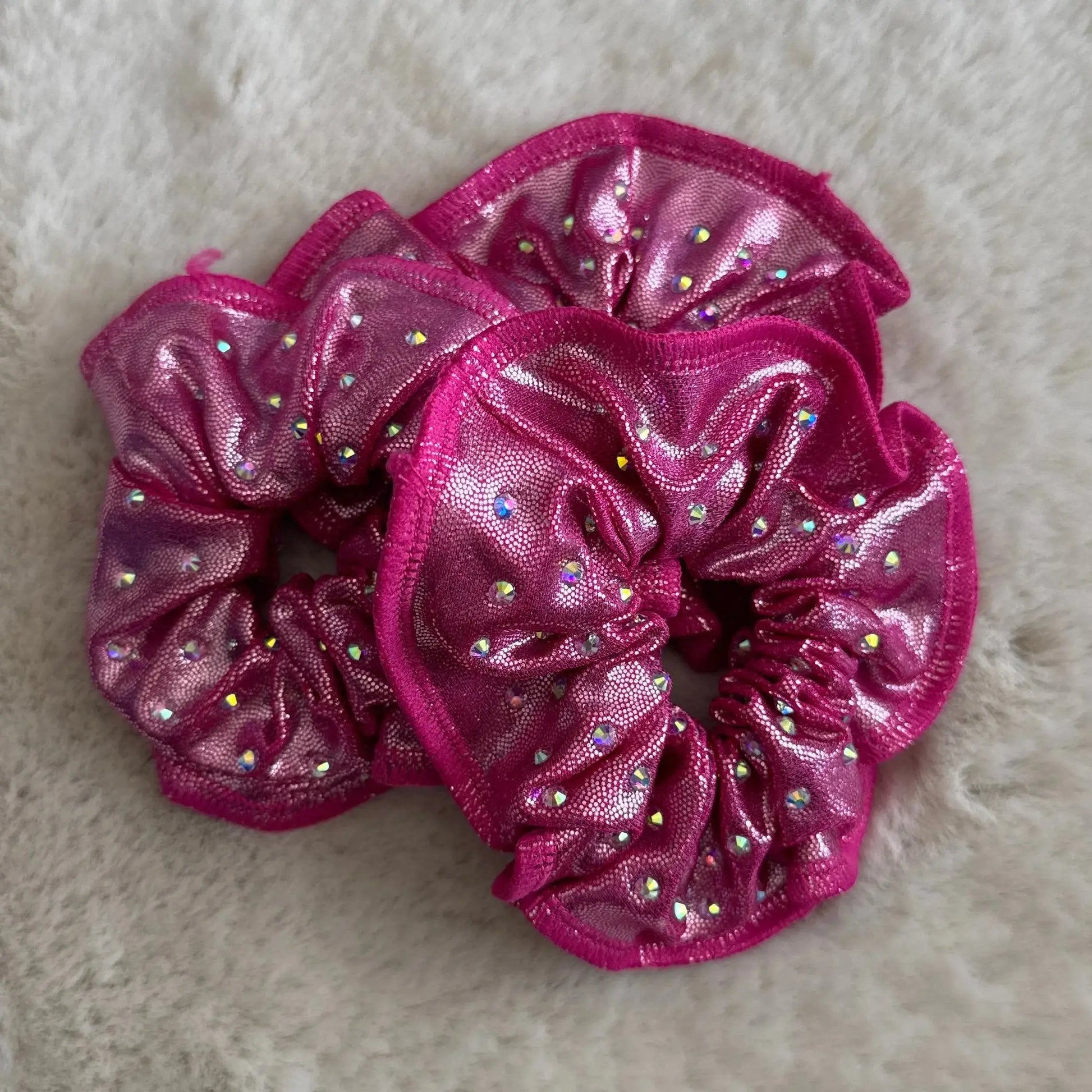Chouchou de Gym "French Rose" à Strass - Entrainement et Compétition DAZZLE