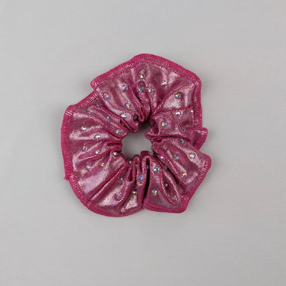 Chouchou de gym fille french rose à strass entrainement et compétition