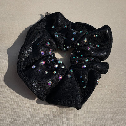 Chouchous métallisés avec strass assortis aux justaucorps – Accessoires de gymnastique éclatants