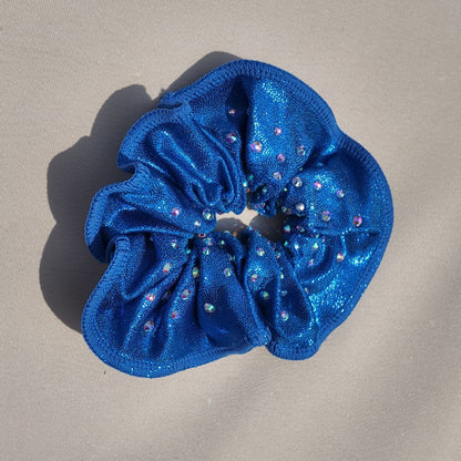 Chouchous métallisés avec strass assortis aux justaucorps – Accessoires de gymnastique éclatants