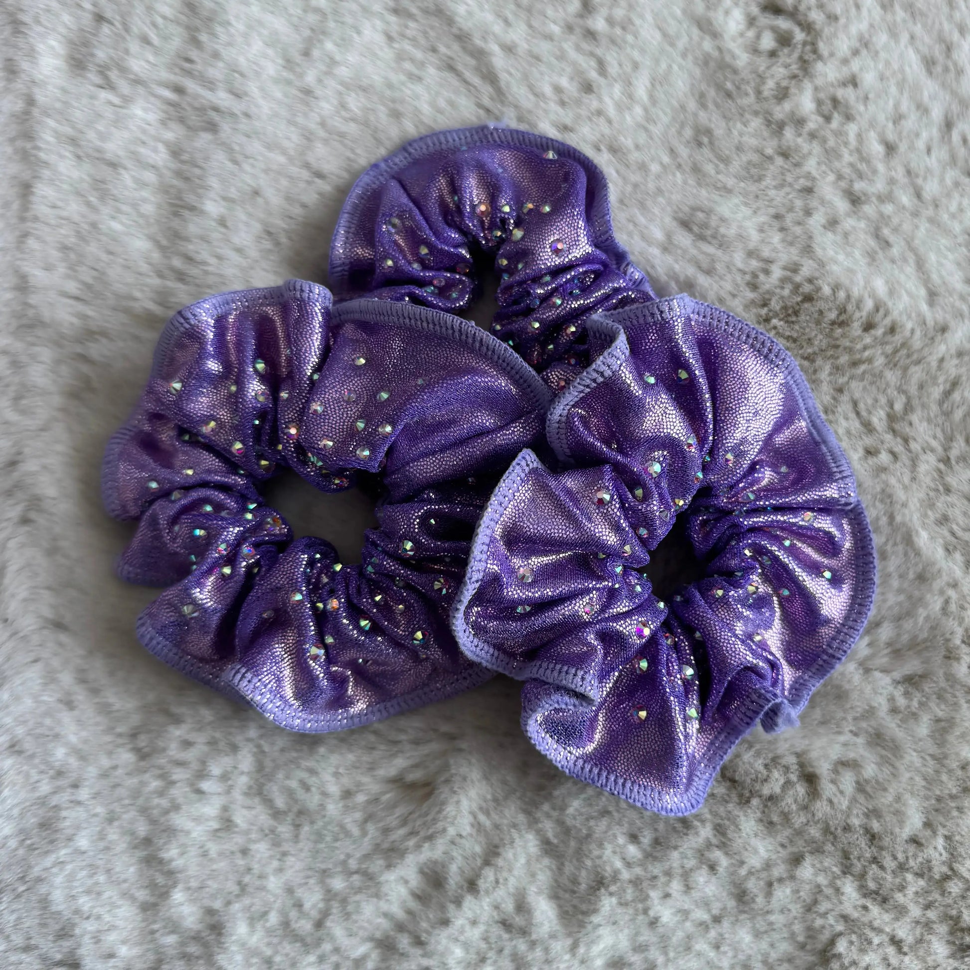 Chouchou violet à strass DAZZLE