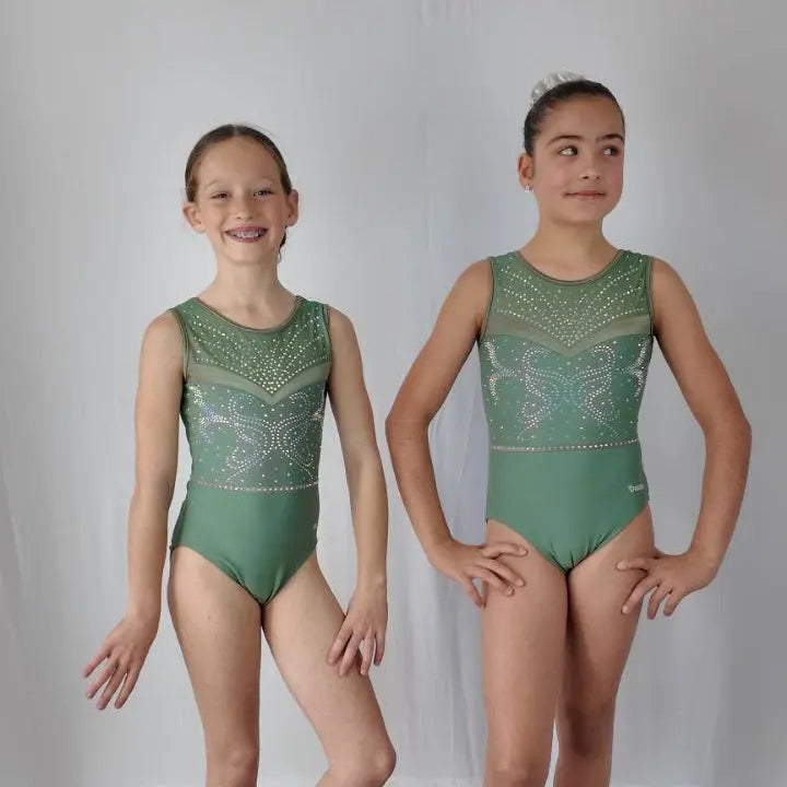 Justaucorps de Gym Nature - lycra doublé, manches courtes DAZZLE