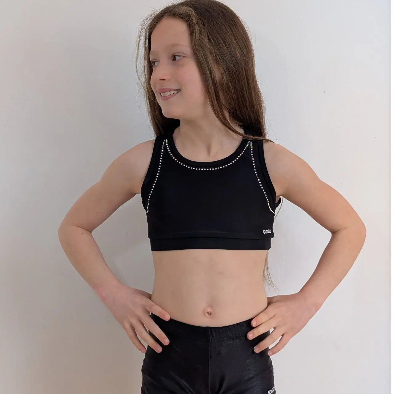 brassière de gym noir dazzle