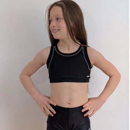 brassière de gym noir dazzle