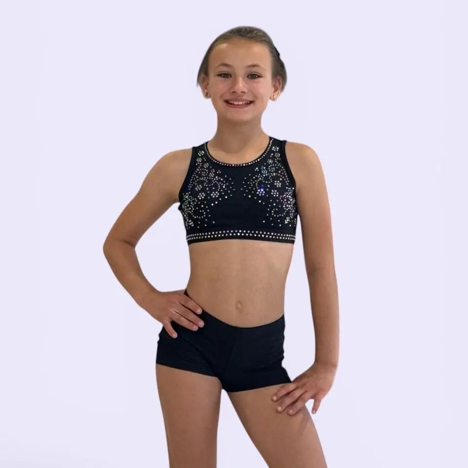 brassière de gym noir