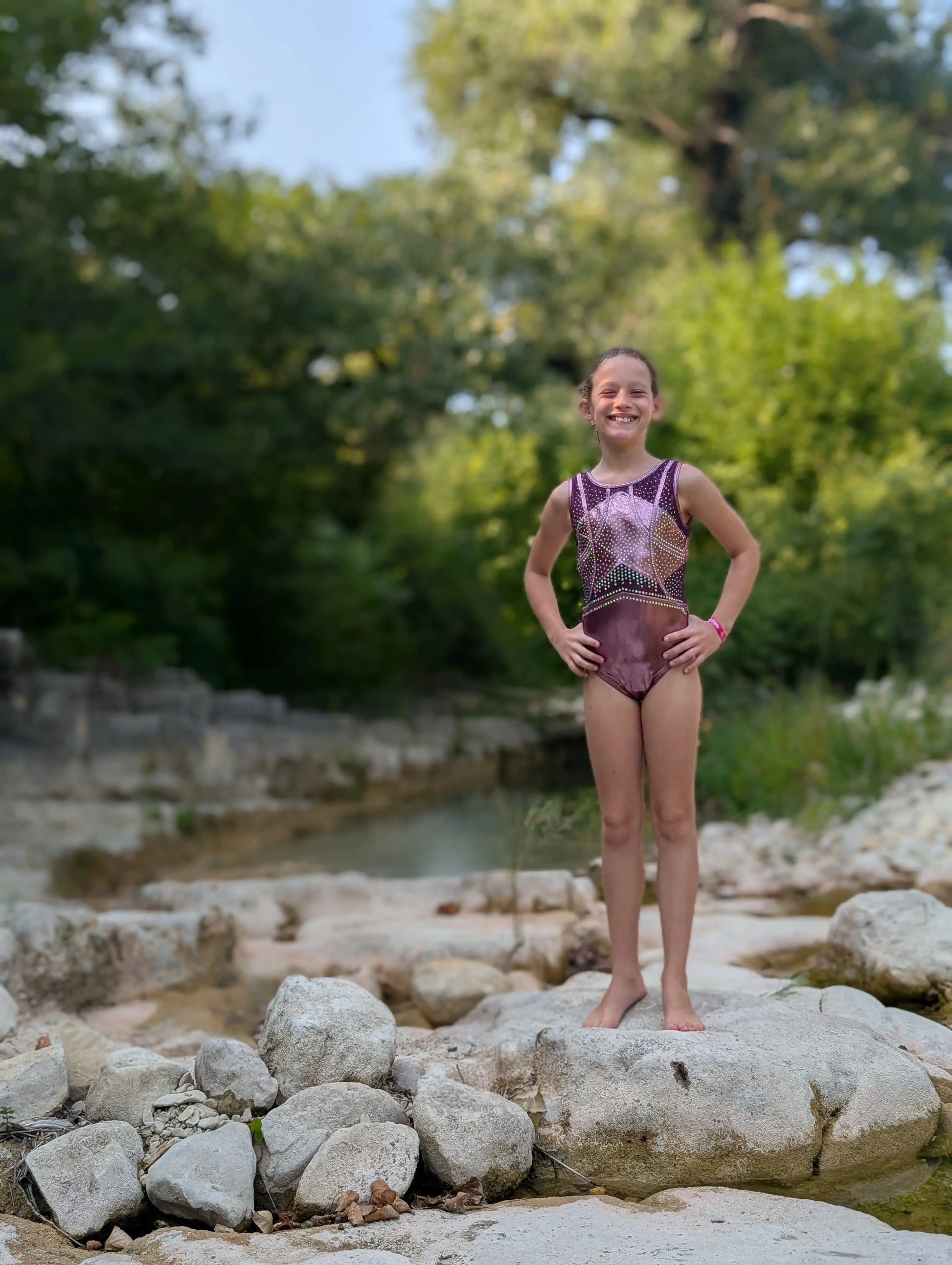 Justaucorps de Gym Opale - Entraînement et Compétition DAZZLE